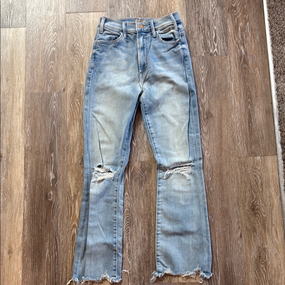Mother The Hustler Ankle Chew Petal Plucker Jeans